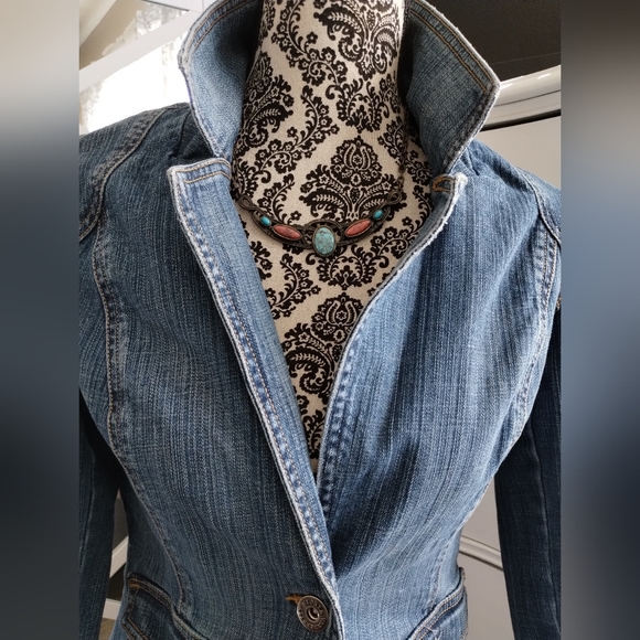 Caroline Emmons Turquoise & Corral, Style Rustic Vibe Bib Necklace - Picture 10 of 13